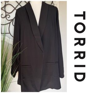 TORRID Size 5 5X Black Blazer Jacket
